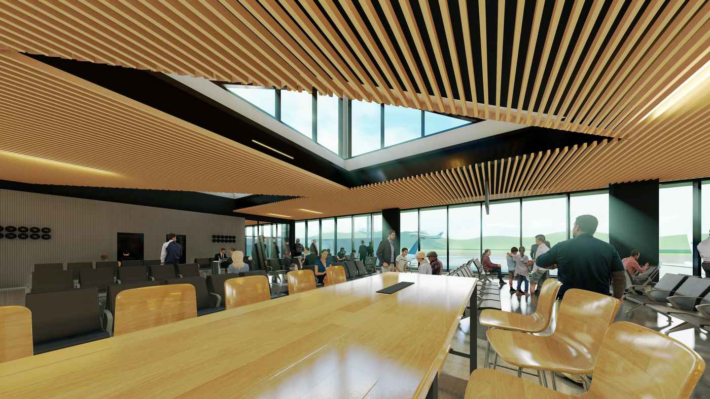 Aeropuerto de Bariloche, render interior 4