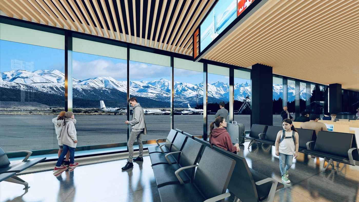 Aeropuerto de Bariloche, render interior 5